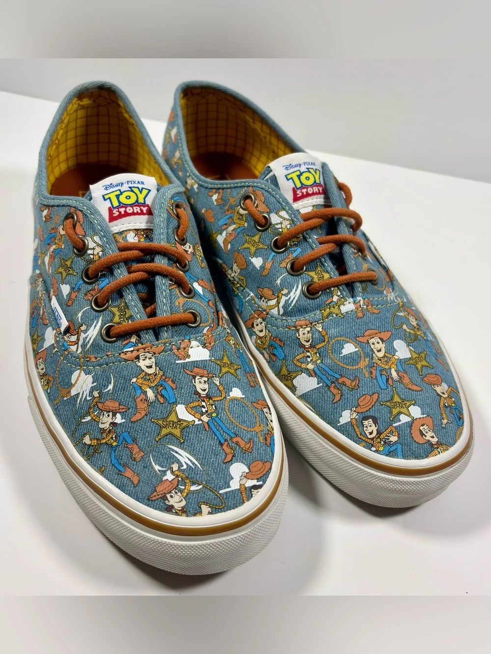 Vans X Disney Pixar Toy Story Woody Authentic Sneakers Men’s 12 Rare EUC
